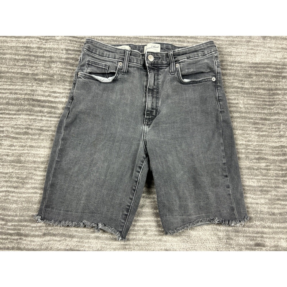 Universal Thread Shorts Womens 8/29R Gray High Rise Bermuda Denim Casual